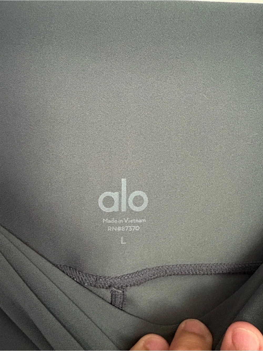Alo Airlift High-Waist Charcoal Grey Ankle Legging Women’s Large